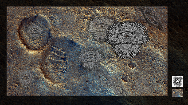 Chryse planitia crater & trefoil knot